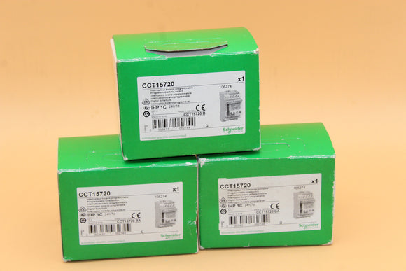 NEW | SCHNEIDER | CCT15720 | PROGRAMMABLE TIME SWITCH IHP 1C  24/7