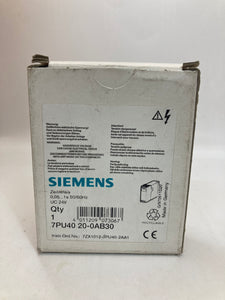 New | SIEMENS | 7PU40 20-0AB30 | TIMER