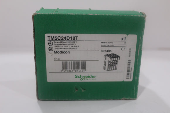 New | Schneider Electric | TM5C24D18T | Modicon Compact 24Vdc 24DI/18DO Tr