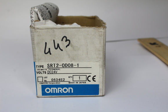 New Open Box | Omron | SRT2-0D08-1 | DIN Rail Terminal Blocks 8PT.OUTPUT,PNP