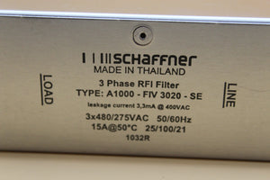 New | SCHAFFNER | A1000-FIV3020-SE | SCHAFFNER  A1000-FIV3020-SE  RFI FILTER