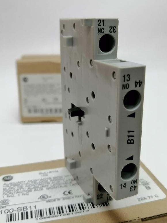 New | Allen-Bradley | 100-SB11 | Auxiliary Contact Side MNT