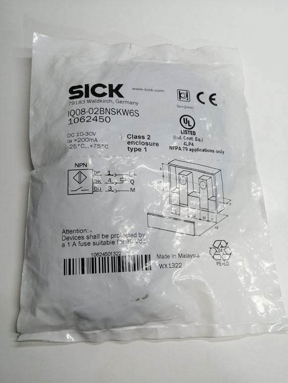 New | SICK | IQ08-02BNSKW6S  | SICK proximity switch