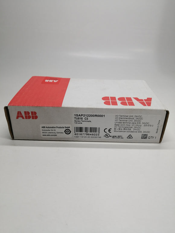 New Open Box | ABB | 1SAP212200R0001 | I/O TERMINAL UNIT 24VDC