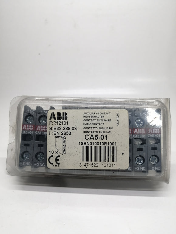 New Sealed Box | ABB | ISBN010010R1001 | AUXILIARY CONTACT CA5-01