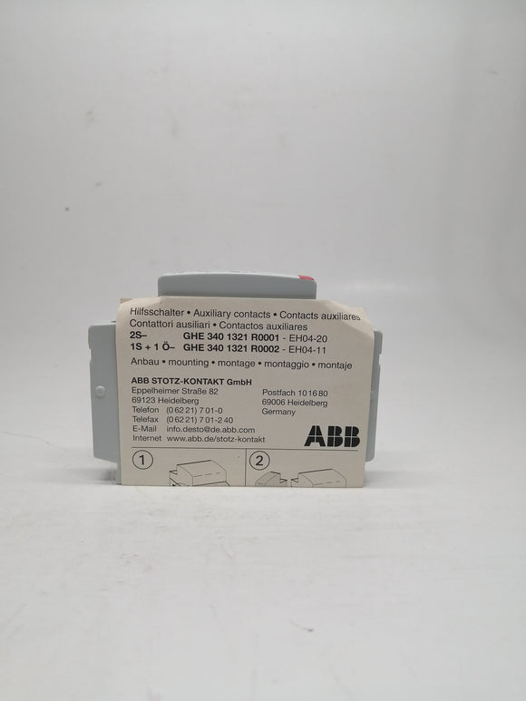 New | ABB | GHE3401321R0002 | AUXILIARY CONTACT EH04-20