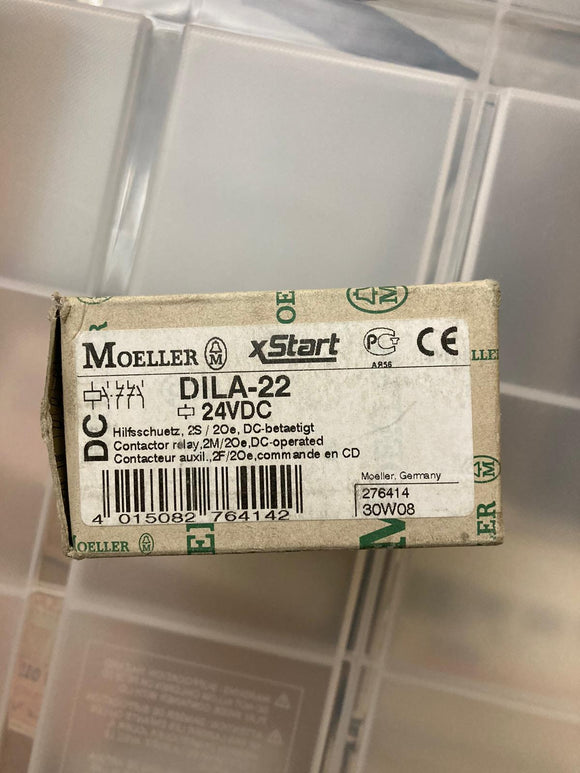 New | MOELLER | DILA-22 | CONTACTOR RELAY 2M/2O DC-OPERATED 24VDC